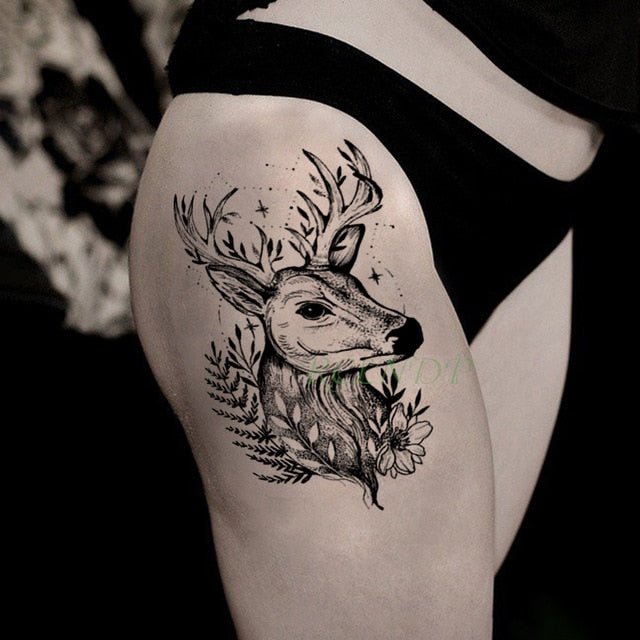 Waterproof Temporary Tattoo Sticker Bird Flower Rose fake tatto Cool flash tatoo tatouage temporaire body art for girl women men