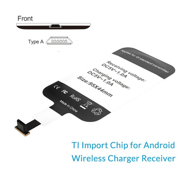 Wireless Charger 5W/7.5W/10W Wireless Charging pad with Charging Receiver for iPhone X/XS Max XR Samsung Huawei Xiaomi