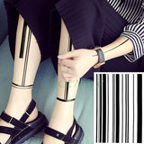 Waterproof Temporary Tattoo Sticker Tribal totem band Fake Tatto Personality Flash Tatoo Waist Arm Foot Tato for Girl Women Men