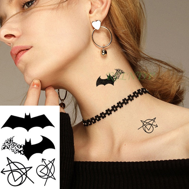 Waterproof Temporary Tattoo Sticker sun moon planet tatto flash tatoo fake tattoos for kids men women