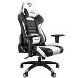 Furgle Body Huging Design Office Seat Gaming Chair White WCG Gaming Chair Engineering Nylon base Computer Chair with PU Leather|Office Chairs