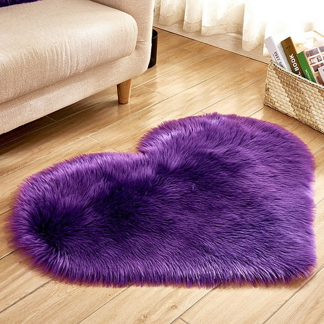 Shaggy Carpet Wool Faux Fluffy Mats Artificial Sheepskin Hairy Mat Rug