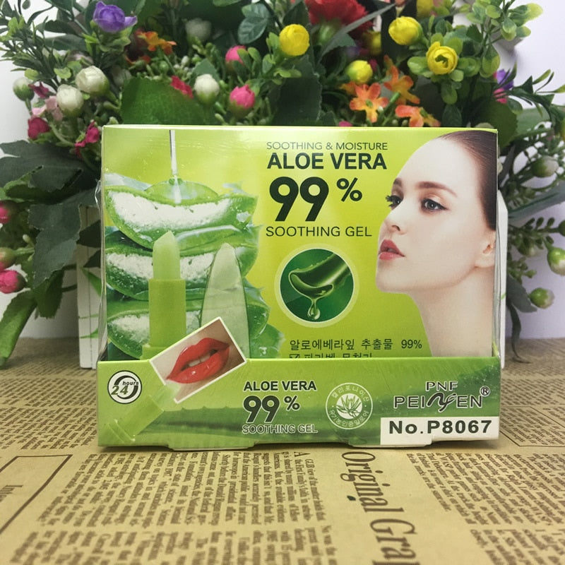 PNF Brand Aloe Vera Natural Moisturizer Lipstick Temperature Changed Color Lipbalm Natural Magic Pink Protector Lips Cosmetics