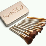 1 Set Naked3 Makeup Brush 12Pcs Set Cosmetic Brushes Blusher Eye shadow Consealer Lips