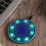 10W Magic Circle Wireless Charger Qi Wireless Fast Quick Charging Pad LED for iPhone X XS 8 Samsung Xiaomi Redmi Huawei Honor