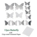 3D Mirrors Butterfly Wall Stickers