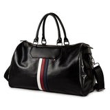 Soft Leather Portable Casual Business Shoulder Duffle Bag For Men