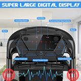 Foldable LED Touch Display Treadmill Running Machine With Heart Rate Monitoring Screen