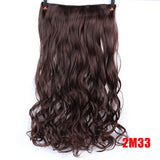 SHANGKE 28''  Long Synthetic Hair Clip In Hair Extension Heat Resistant Hairpiece Natural Wavy Hair Piece