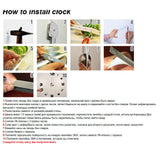 3D Wall Clock Mirror