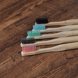 5 pack Adult Bamboo Toothbrushes Soft Bristles eco friendly cepillo dientes bambu Oral Care Toothbrush clareador de dente