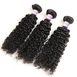 Racily Hair Peruvian Kinky Curly Bundles Natural Black Color Remy Extensions 1B Human Hair Weave Bundles