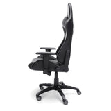 Height Adjustable Reclining Gaming Chair For Home Office Use Black and Gray