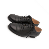 English Style Vintage Oxford Retro Flat  Pure Black