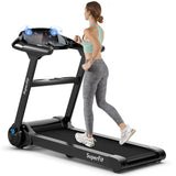 Foldable LED Touch Display Treadmill Running Machine With Heart Rate Monitoring Screen