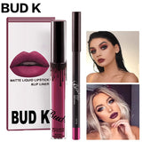 Waterproof Long Lasting Lips Liner And Liquid Matte Lipstick