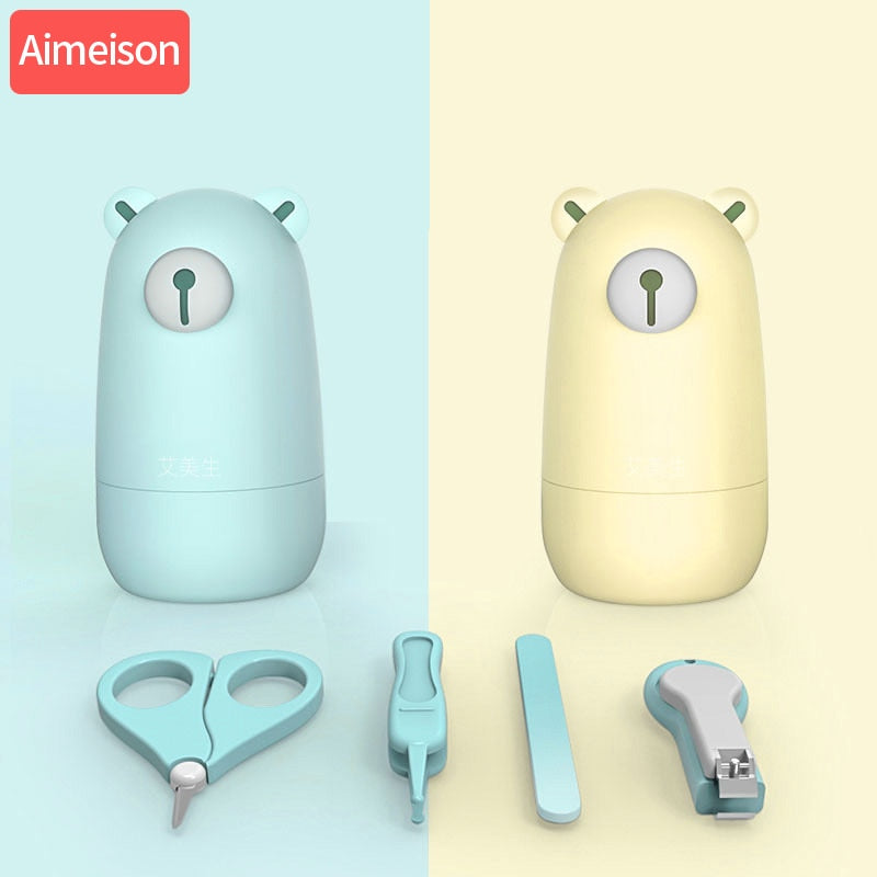 Baby Nail Scissors Gorgeous Trimmer Sets Safety Care Nail Cutter Nail Scissors Nails Suit Newborn Baby Care Cleaning Toils