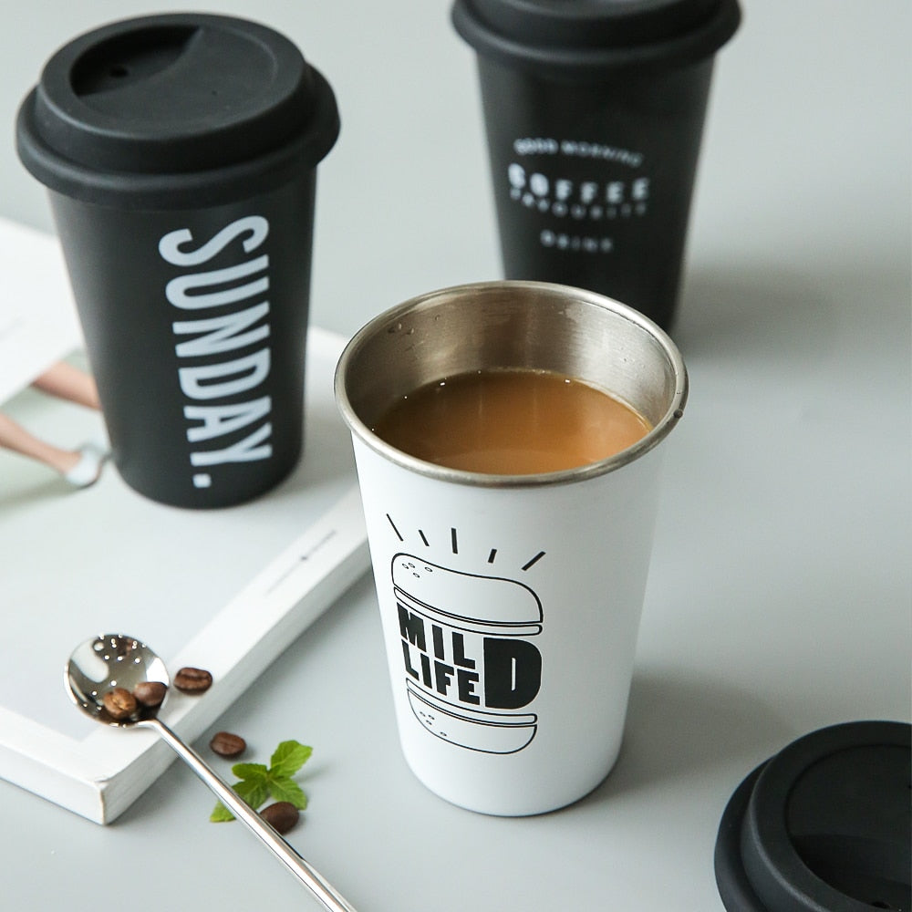 Thickened Stainless Steel Coffee Mugs