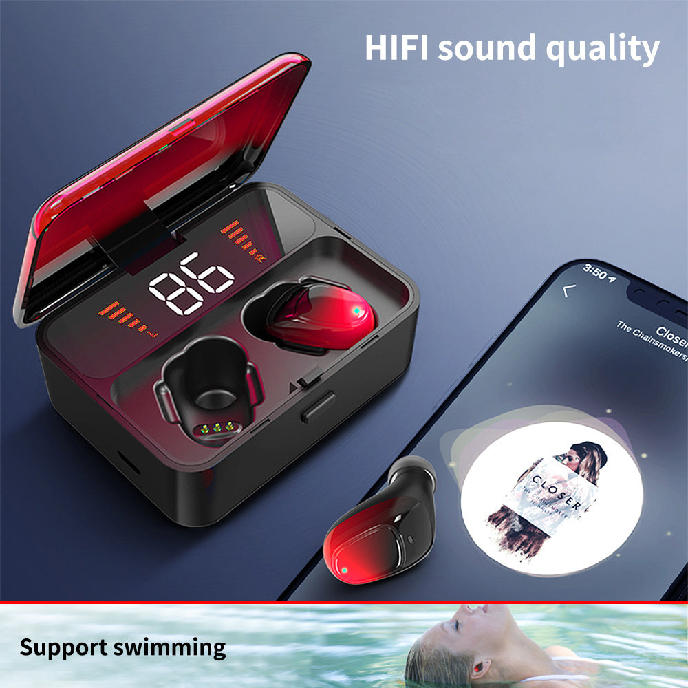 Noise Cancelling HD Sounding Super Bass Stereo Wireless Handsfree Bluetooth Earphone / Earbud Headset