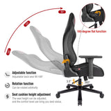 Larger Seat with Wider Back Side Leather Gaming Swivel Chair For Home Office Use and Desk Use