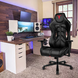 Larger Seat with Wider Back Side Leather Gaming Swivel Chair For Home Office Use and Desk Use