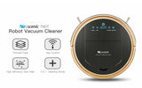 Robotic Vacuum Cleaner with APP & Voice Controlling, Visionary Map, Water Tank and Mopping, 12.99 x 3.54 x 3.54 in, Gold