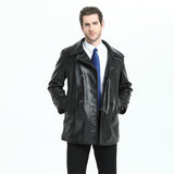 Premium Quality Men's Genuine Leather Long Coat  For Autumn To Winter