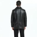 Premium Quality Men's Genuine Leather Long Coat  For Autumn To Winter