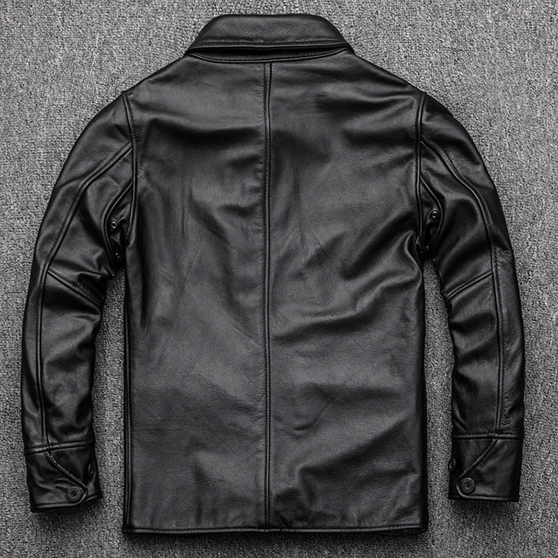Men's Multipurpose Premium Quality Authentic  Soft Leather Jacket  Black