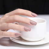 Nail Polish Fast Dry Nail Art Polish Varnish Gray  Coffee Series Glitter DIY Nails Lacquer  3.5ml