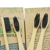 Natural Dental Care for All Family BPA Free Vegan Zero Waste Bamboo Toothbrushes Natural Organic Biodegradable