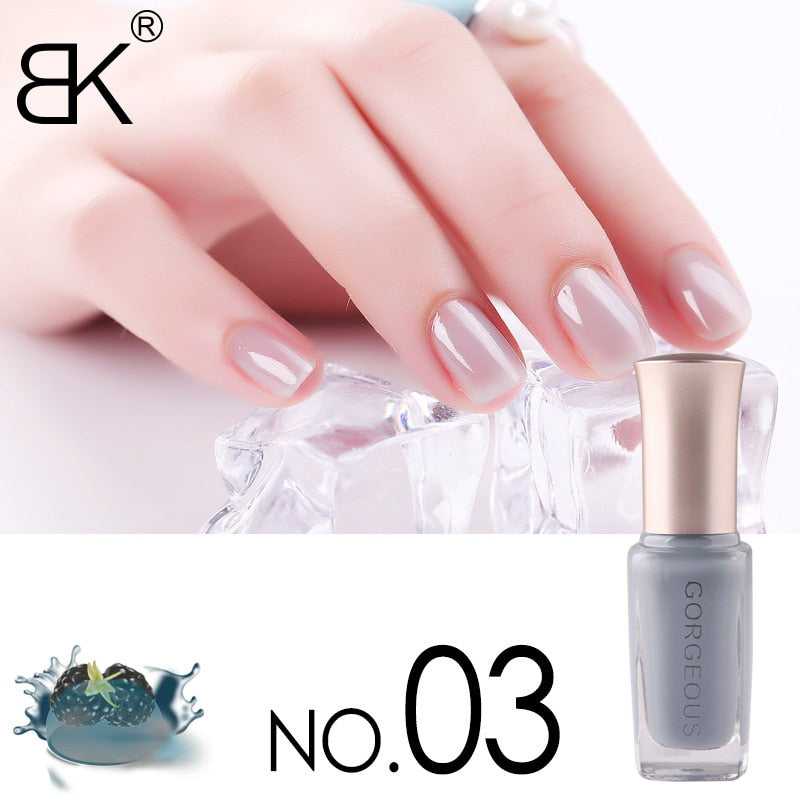 Quick Drying  Multi Cloror Translucent Long Lasting Jelly Nail Polish