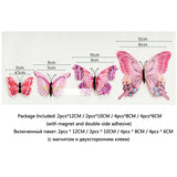 Double layer Butterfly Wall Sticker