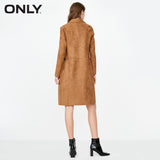 ONLY women's autumn new suede simple long windbreaker jacket trenchcoat | 118336526