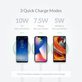 Wireless Charger 5W/7.5W/10W Wireless Charging pad with Charging Receiver for iPhone X/XS Max XR Samsung Huawei Xiaomi