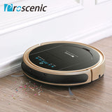 Robotic Vacuum Cleaner with APP & Voice Controlling, Visionary Map, Water Tank and Mopping, 12.99 x 3.54 x 3.54 in, Gold