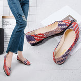 Mixed Color Casual Party Flat Shoe Women