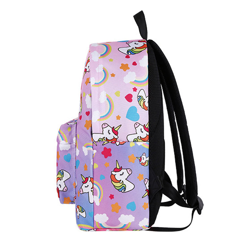Floral Design Children's Portfolio Unicorn School Backpack