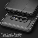 Smart View Window Flip Leather Cover Case For Samsung Galaxy S10 S9 S8 J4 J6 Plus s7 edge Note 8 Note9 A6 A7 A9 2018 Case Fundas