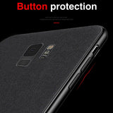 Ultra-thin Breathable Cloth Phone Case Luxury Soft Silicone Shockproof Case For Samsung Galaxy S8 S9 S10 Plus Note 8 9 Coque