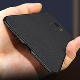 Ultra-thin Breathable Cloth Phone Case Luxury Soft Silicone Shockproof Case For Samsung Galaxy S8 S9 S10 Plus Note 8 9 Coque