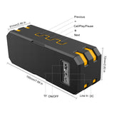 Waterproof Portable Wireless Bluetooth Speakers Power Bank Dual Drivers Subwoofer Support