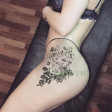 Waterproof Temporary Tattoo Sticker Bird Flower Rose fake tatto Cool flash tatoo tatouage temporaire body art for girl women men