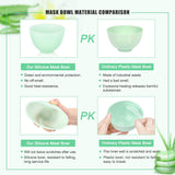 DIY Face Mask Ingredients Mixing Silicone Bowl Set Cosmetology  Device For Women