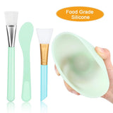 DIY Face Mask Ingredients Mixing Silicone Bowl Set Cosmetology  Device For Women