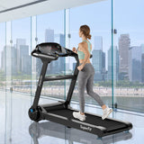 Foldable LED Touch Display Treadmill Running Machine With Heart Rate Monitoring Screen