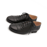 English Style Vintage Oxford Retro Flat  Pure Black