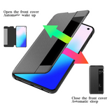 Smart View Window Flip Leather Cover Case For Samsung Galaxy S10 S9 S8 J4 J6 Plus s7 edge Note 8 Note9 A6 A7 A9 2018 Case Fundas