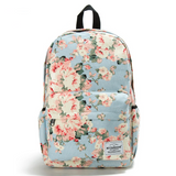 Teenager Girls and Boys Classic Floral Design  Printed Backpack For School & Travel