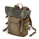 All In One Men's Traveling  Gorgeous BackPack Canvas Leather Bag